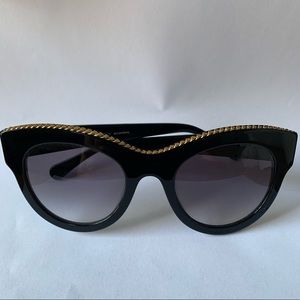 Stella McCartney Black Cat Eye Sunglasses